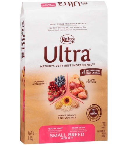 NUTRO ULTRA Small Breed Adult Dry Dog Food 15 Pounds